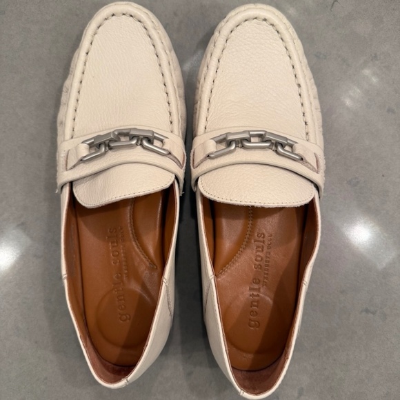GENTLE SOULS JANELLA Slip-On Flats White Leather Women’s Size 8.5 shoes, slip on - Picture 1 of 7